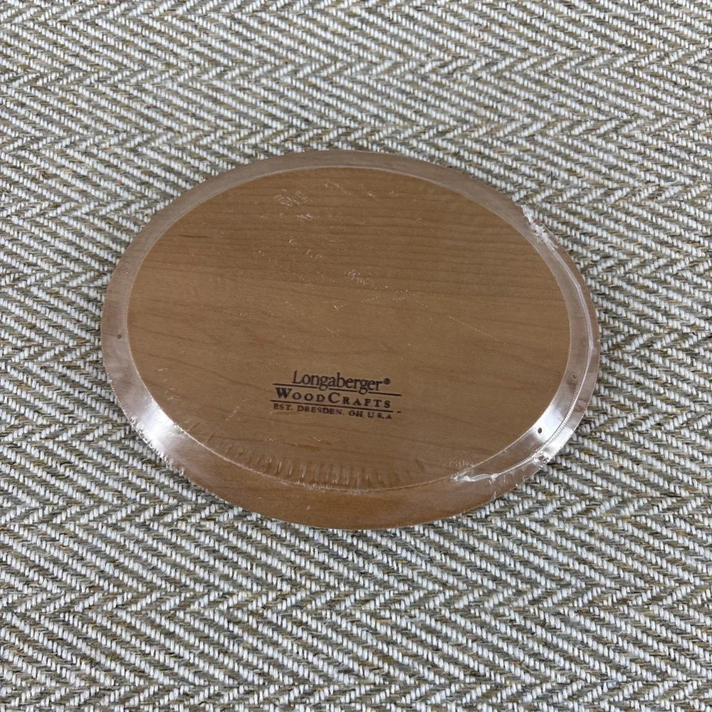 Longaberger HORIZON of HOPE Warm Brown Wood Oval Lid NEW Sealed 50009
